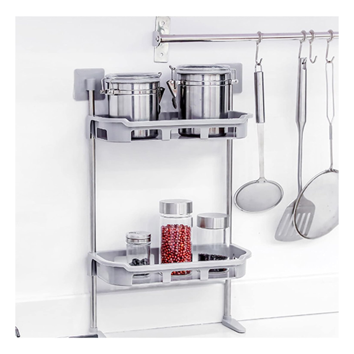 Estante Organizador de Acero 2 Capas