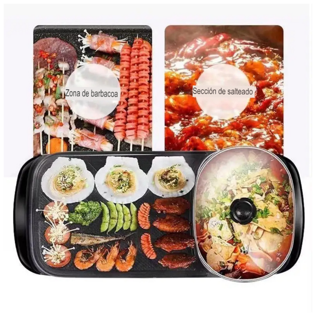 Plancha Eléctrica Zona BBQ + Hot Spot