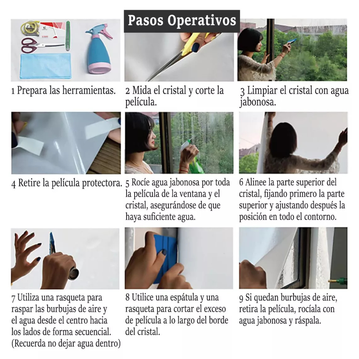 Vinil de Ventana Anti-UV 1 M x 30 CM