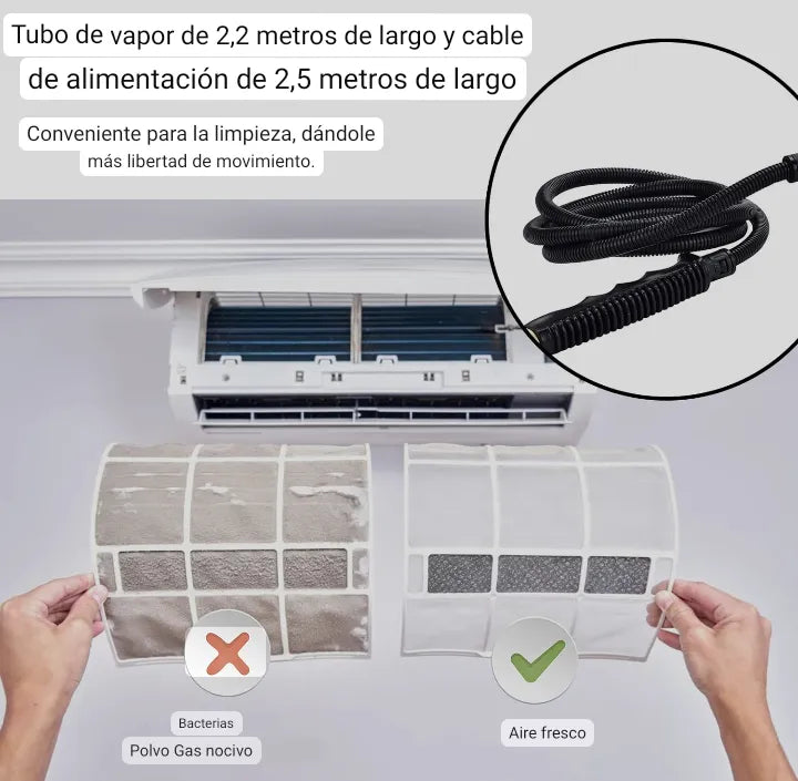 Limpiador A Vapor Presión 2500w Portátil