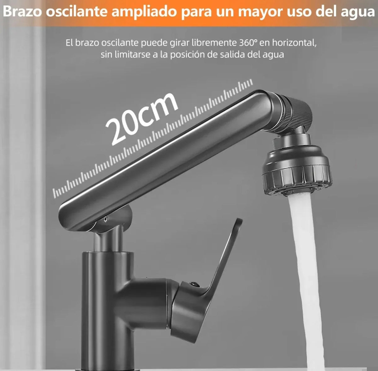 Grifo Lavado Rotación 360 Multifuncional