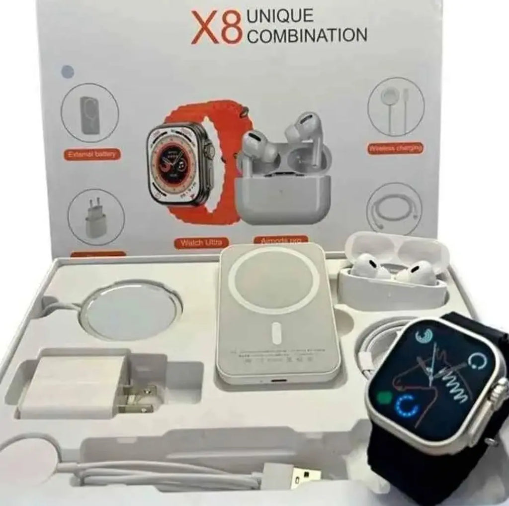 Set Smartwatch X8 Ultra+ Audífonos