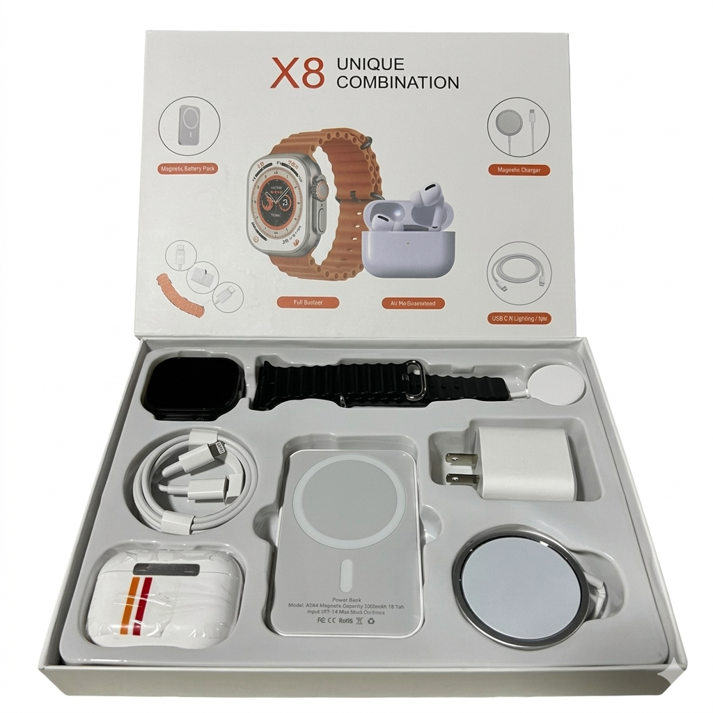 Set Smartwatch X8 Ultra+ Audífonos